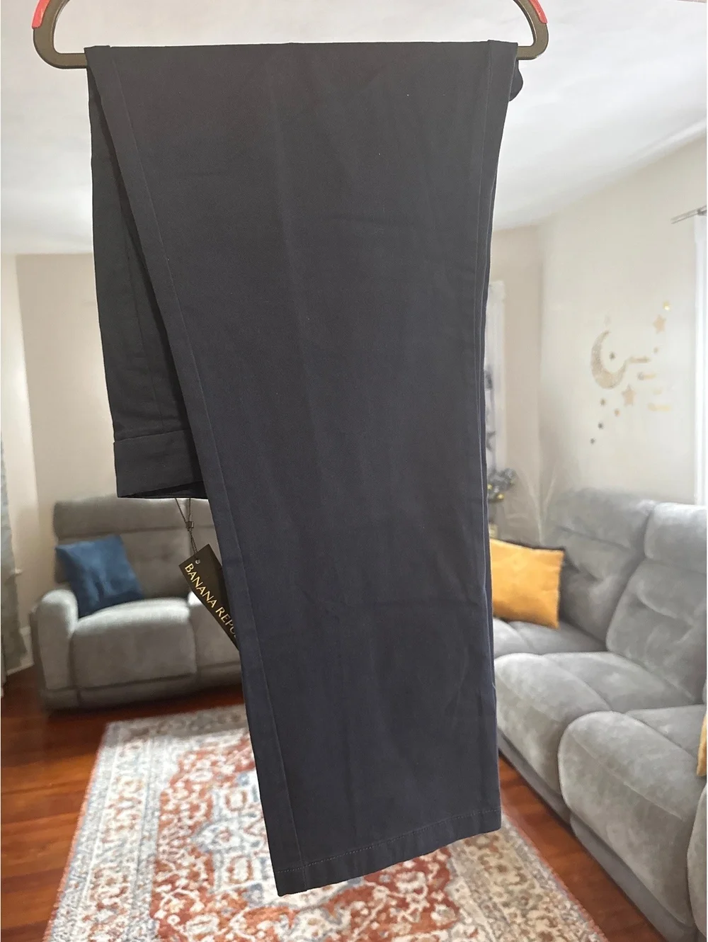 Banana Republic Navy Blue Chino Dress Pants Size 38x30